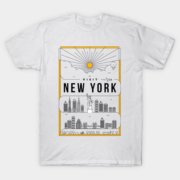 VISIT NEW YORK T-Shirt by cranko